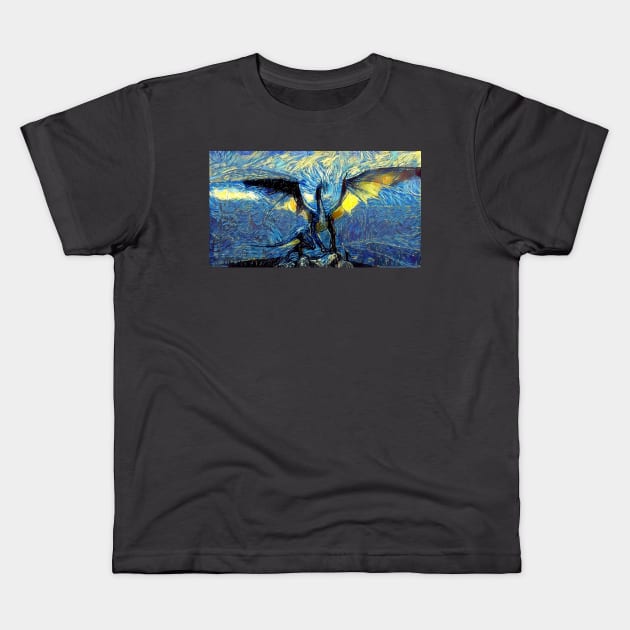 Dragon Age Origins High Dragon Starry Night Kids T-Shirt by Starry Night